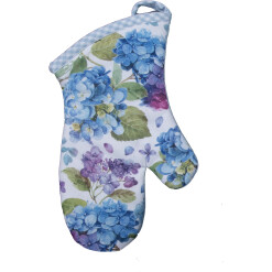 Oven Mitt Whispers of Blue