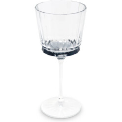 Glass Stemware Smoked Linear Smooth