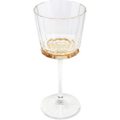 Glass Stemware Amber Linear Smooth