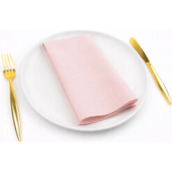 Dinner Napkin on a Roll Pink
