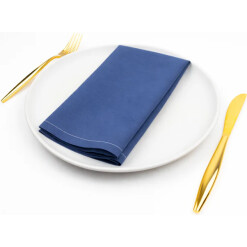 Dinner Napkin on a Roll Medium Blue