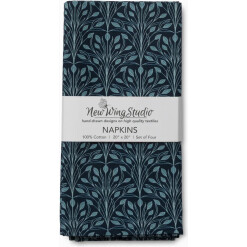 Dinner Napkin Glass Bouquet Set 4