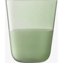 Arc Glass Tumbler Frosted Moss 2 Pc