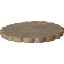 Wood Scallop Round Board