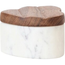 Wooden Heart Salt Cellar