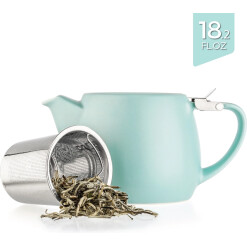 Porcelain Pluto Teapot with Metal Infuser