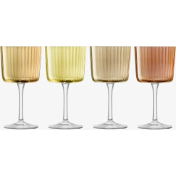 Gems Wine Glass 8.5 Oz Assorted Amber