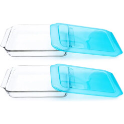 Rectangle Glass Baker with Cover